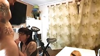 Horny Mummy Wifey Vixen Bj's Fuck-stick After Cardio On The Workout Bike